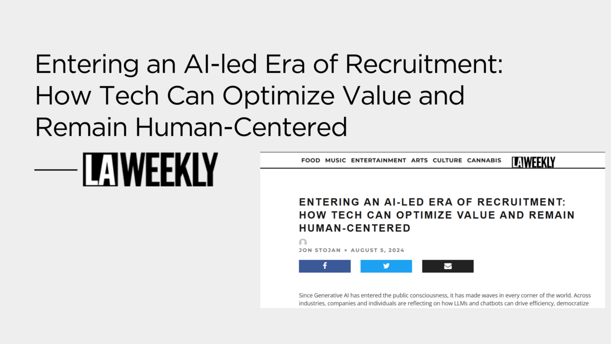AI Led Recruitment for Human-Centered Tech