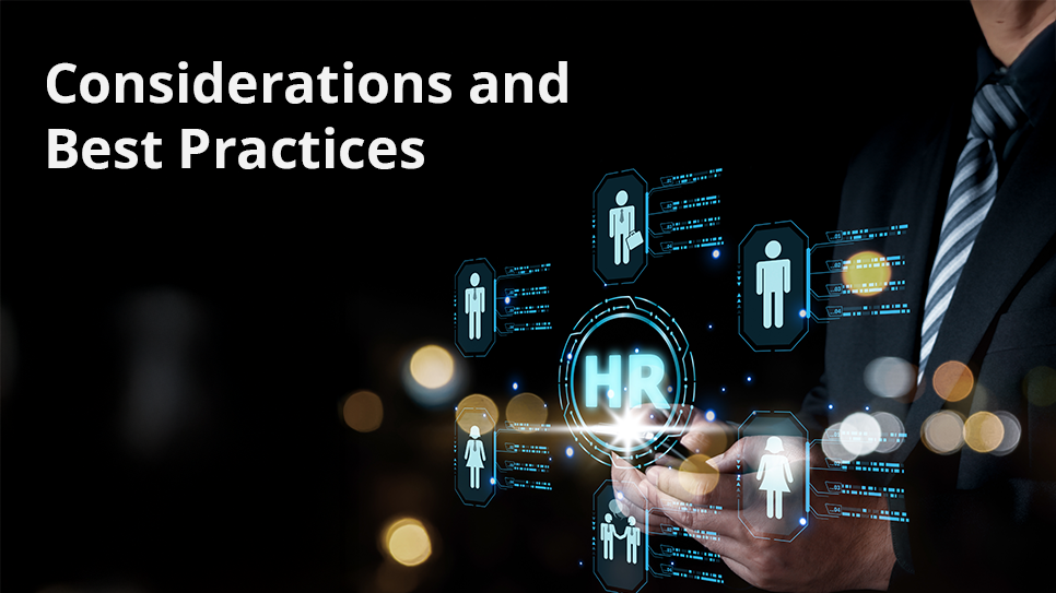 Considerations and Best Practices