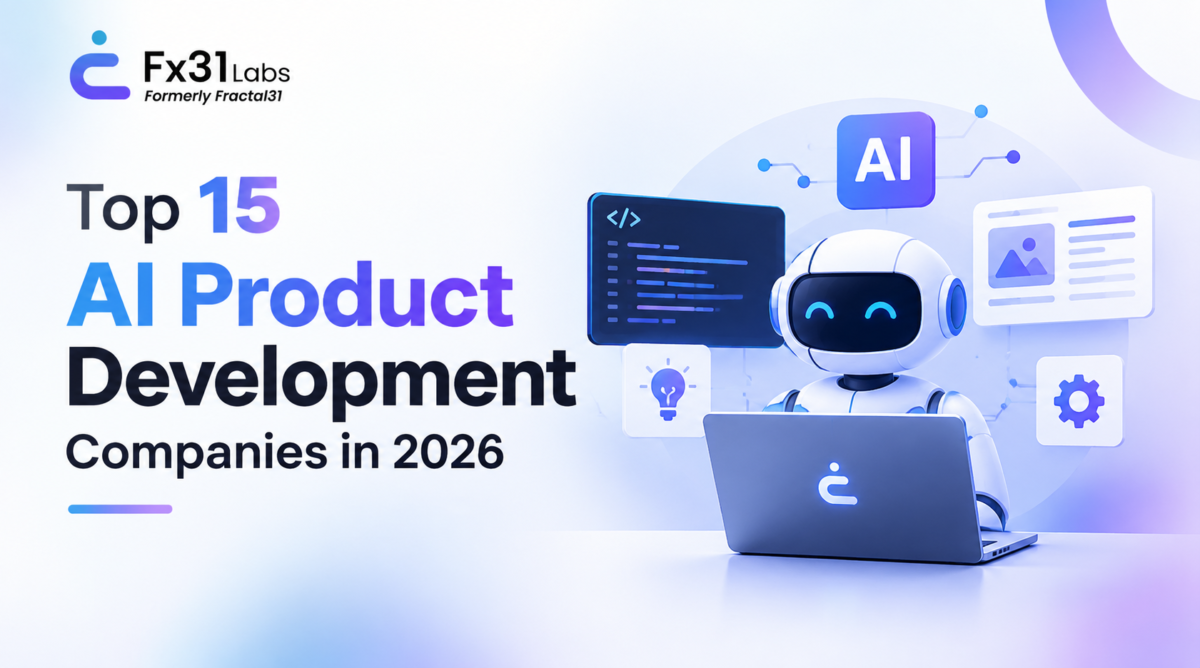 Top 15 AI product development companies in 2026, featuring AI technology, intelligent automation, software development, and AI-powered solutions.